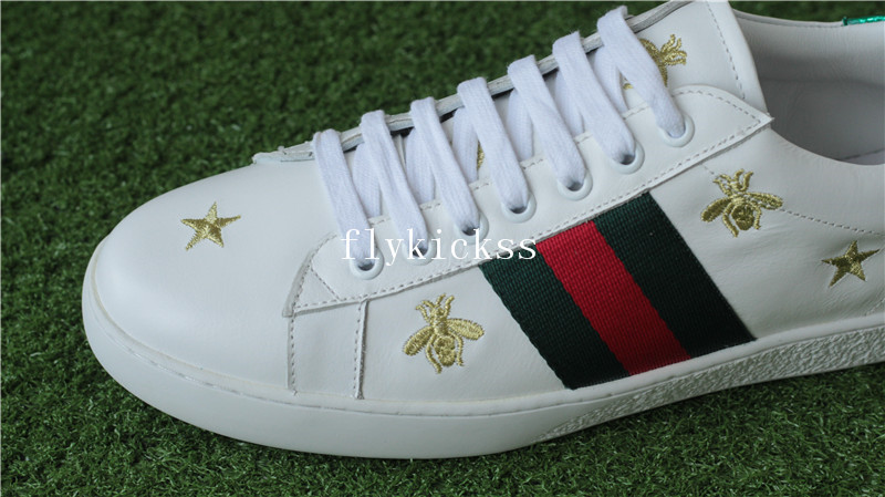 GC Ace Embroidered Sneaker White Bee & Star